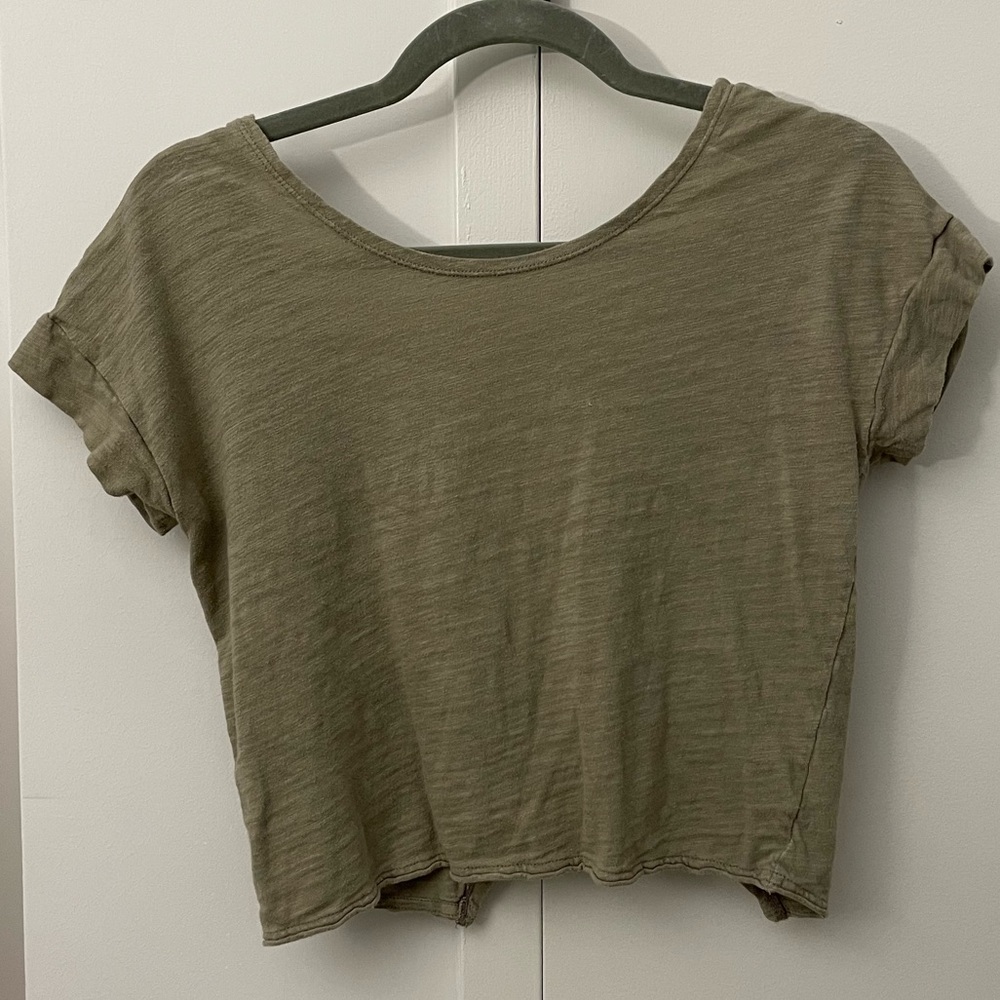 FP Beach Crop Top with Cut Out Back